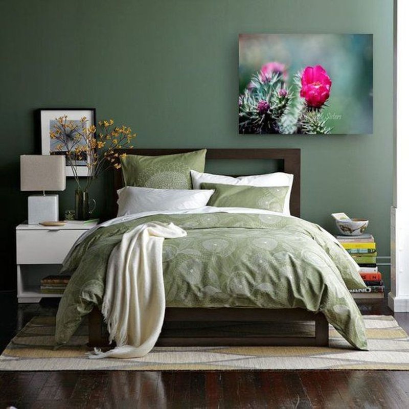 Olive bedroom