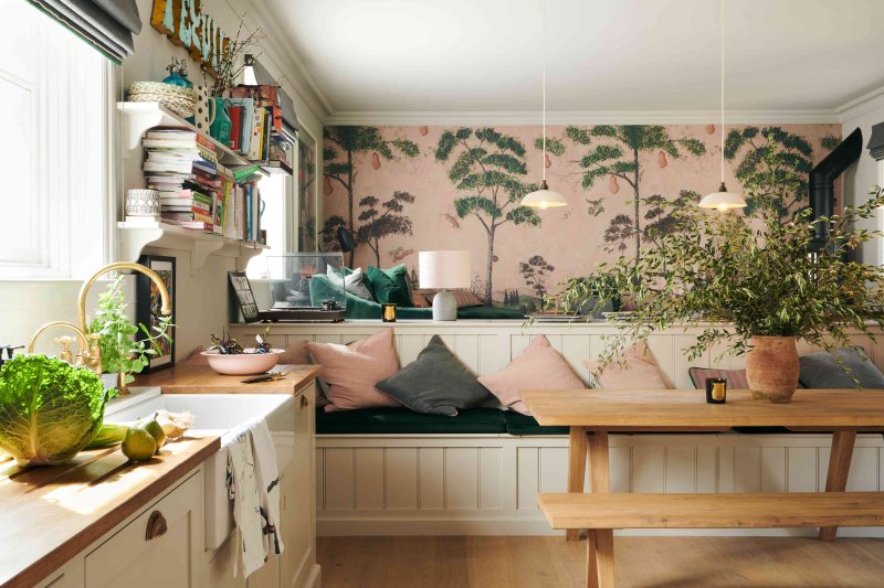 Cozy interior of the kitchen