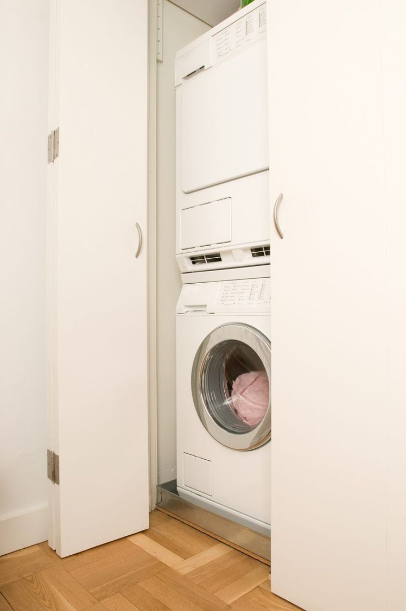 Washing machine in the closet