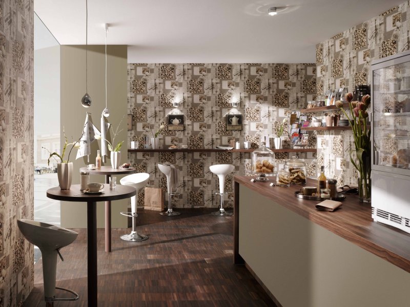 Wall design in the kitchen