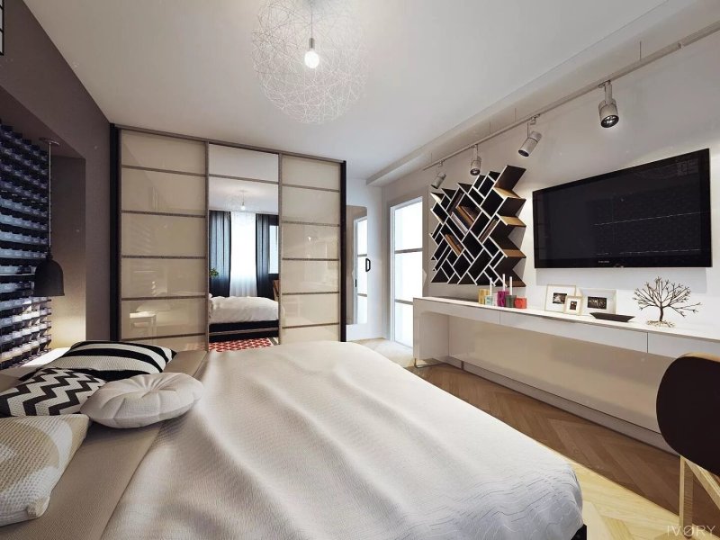 Bedrooms in modern style