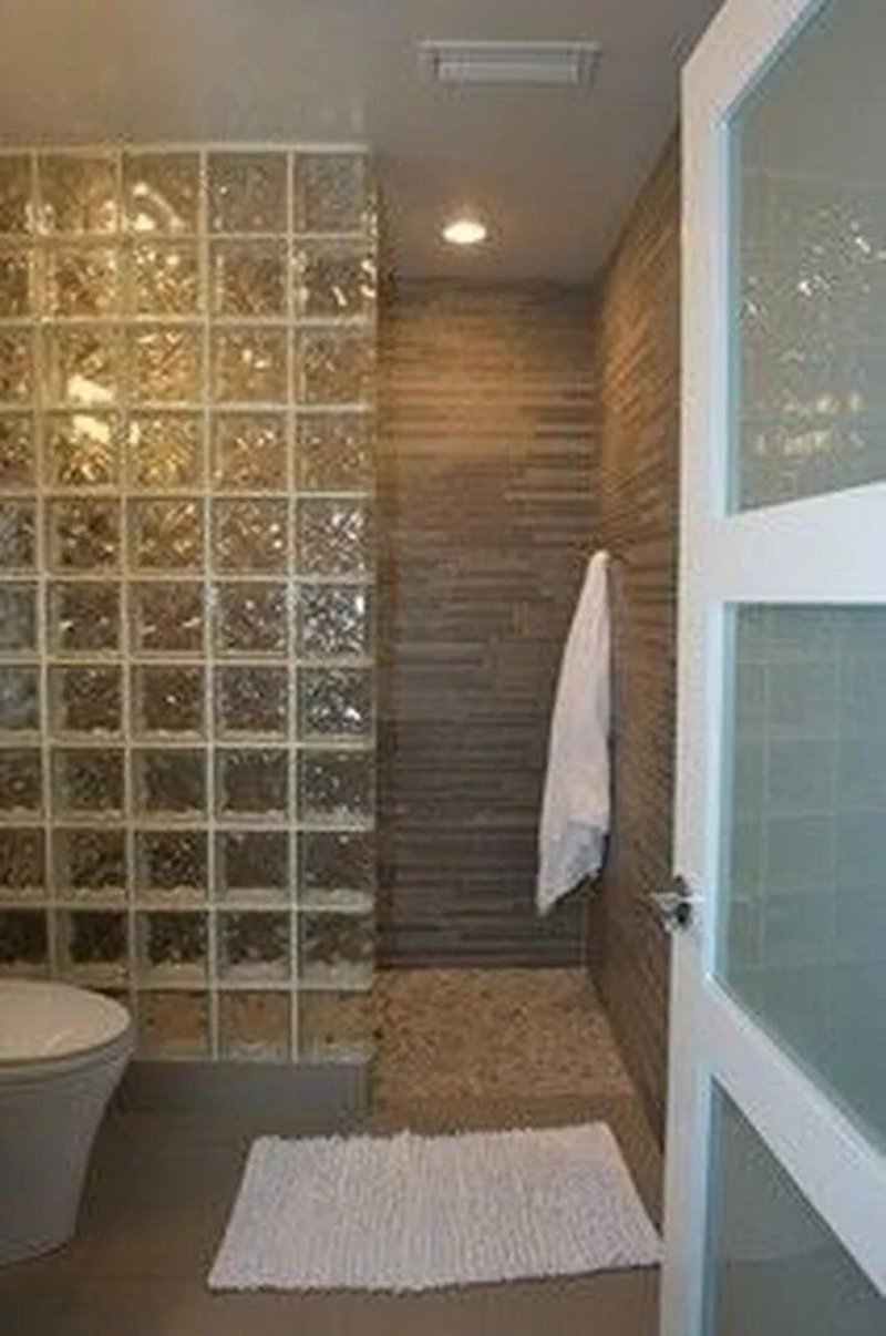 Glass block septum shower glass blocks