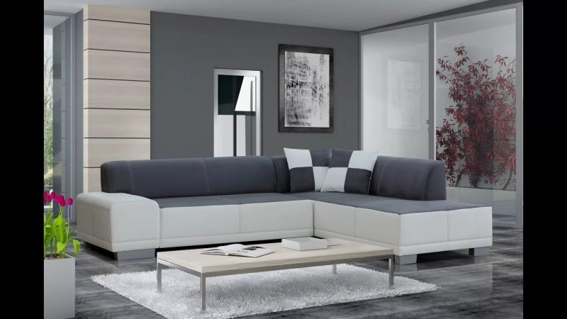 Stylish sofas in the living room