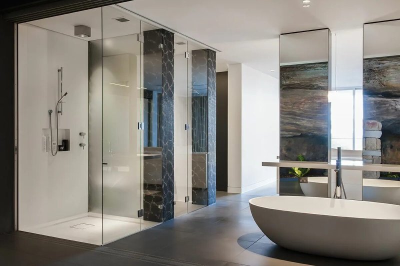 Shower in modern style