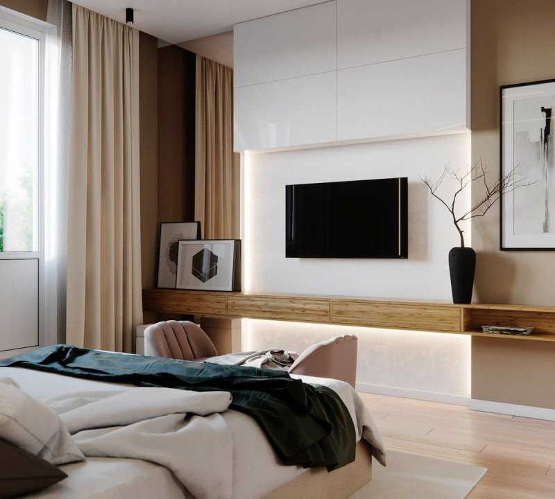 TV zone in modern style