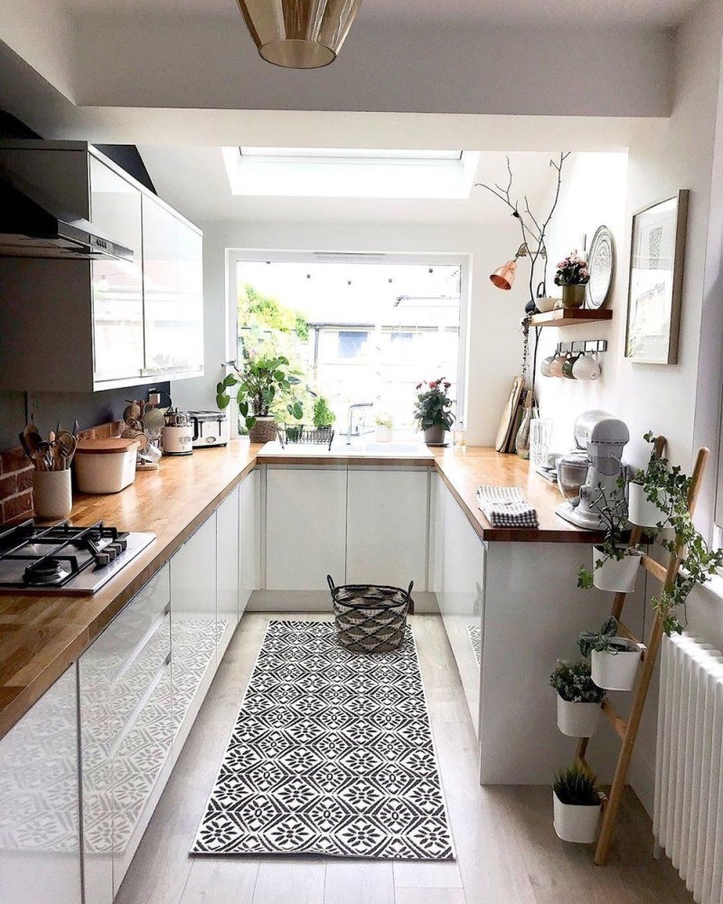 Small kitchen in the Scandinavian style