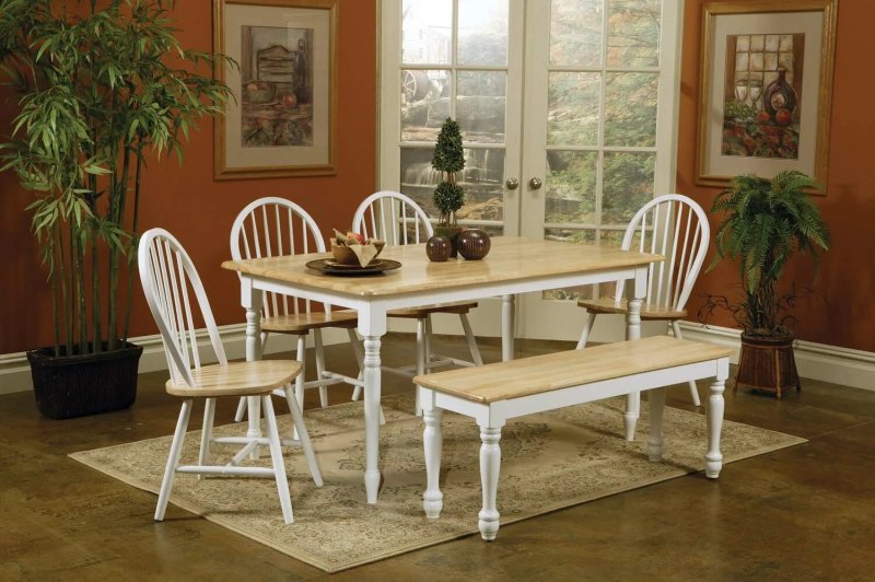 Country style tables and chairs