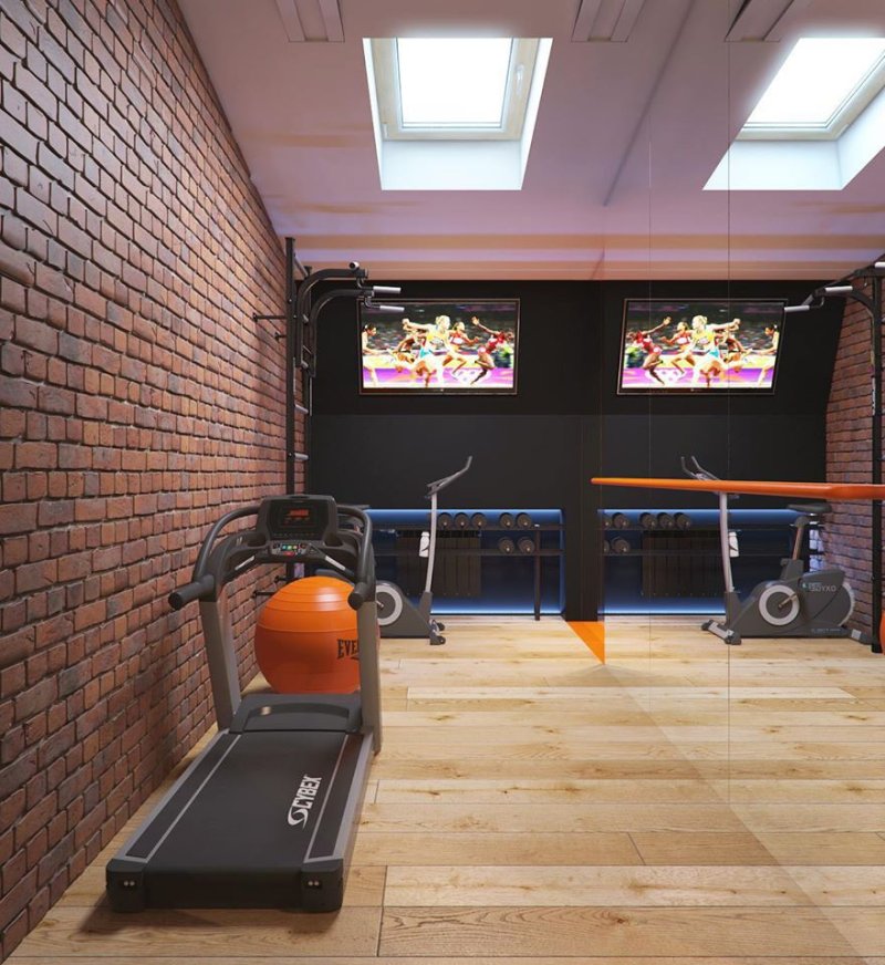 The interior of the gym