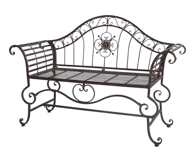 Metal bench "Tuileries" (White Antik)