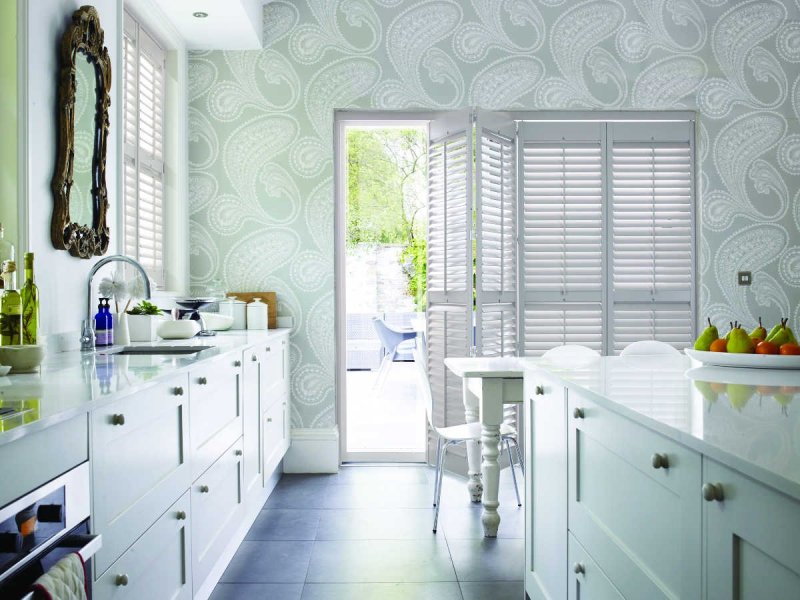 Vimel of the wallpaper for the kitchen