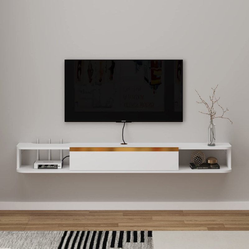 Shelf for TV suspended