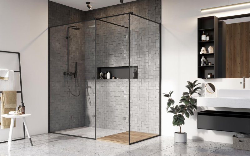 Shower cabin Nes Black Radaway 90x80