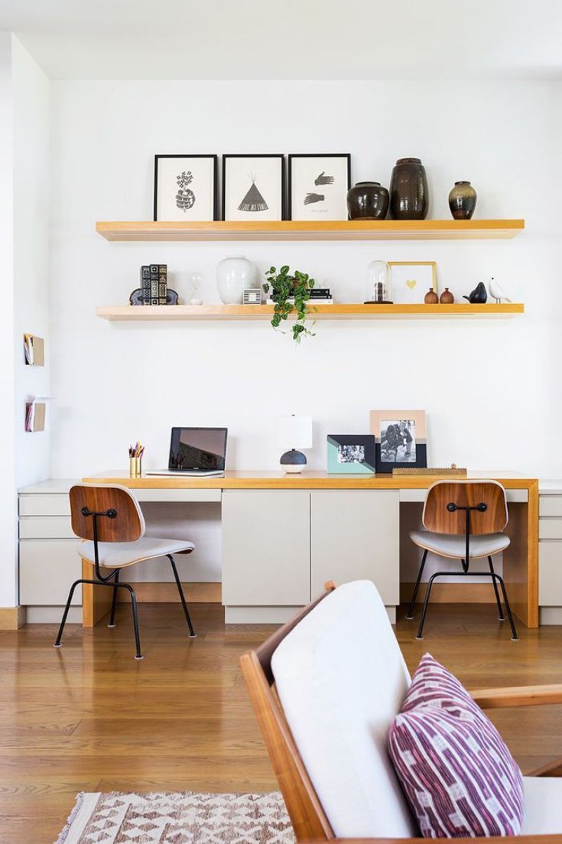 Shelf above the desk