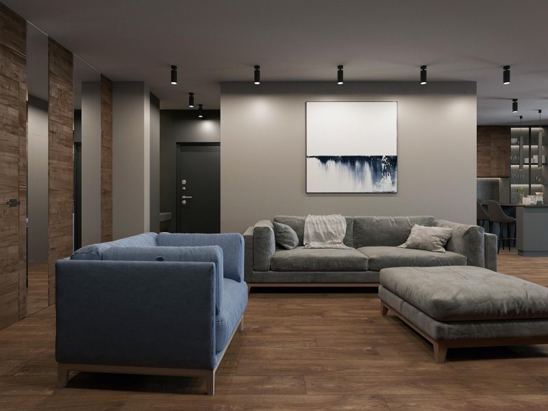 Modern style in the interior of the apartment