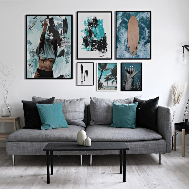 Stylish interior posters