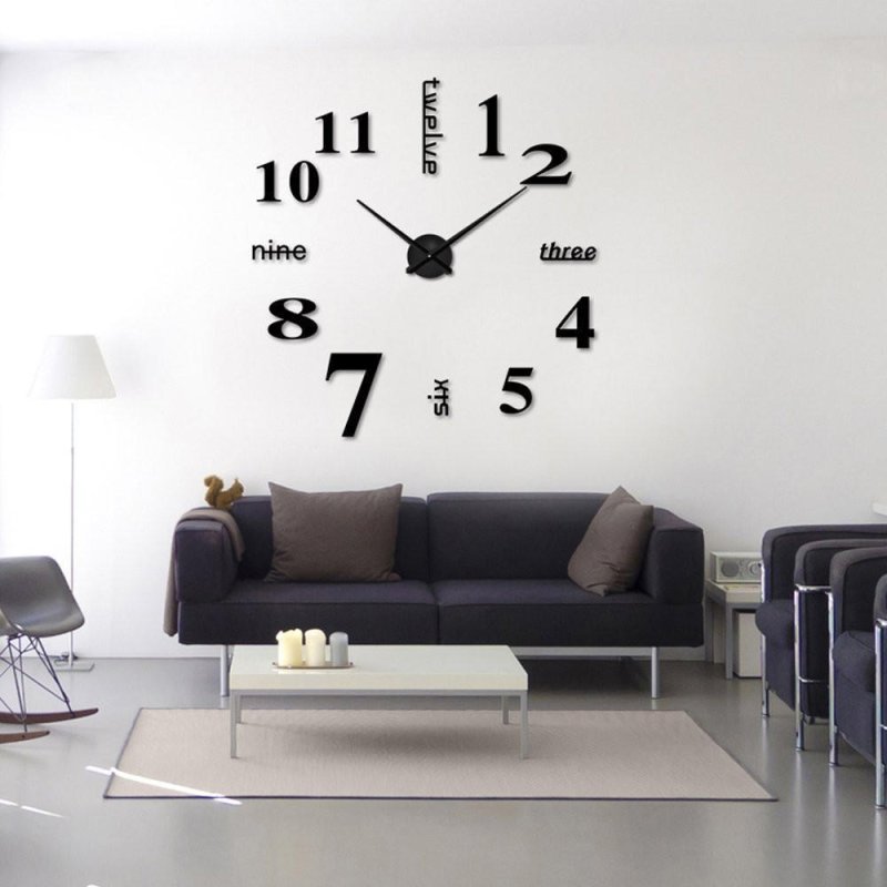 Interior clock on the wall