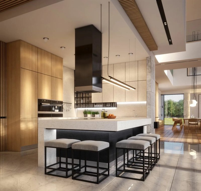 Kitchen design in a modern style