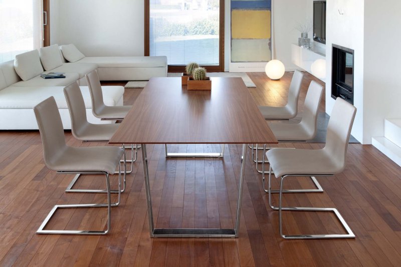 Dining table in the style of high text