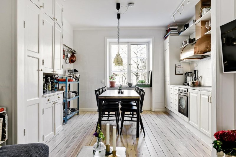 Scandinavian style in the interior of the kitchen