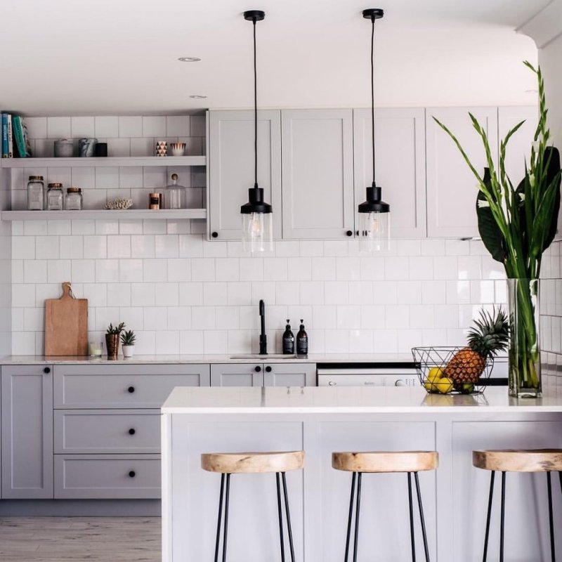 Scandinavian kitchen white