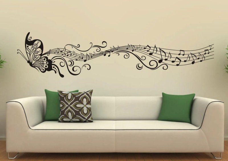 Musical stickers on the wall