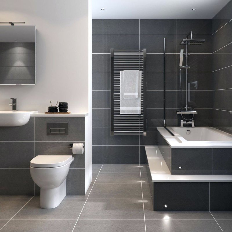 Gray bathroom