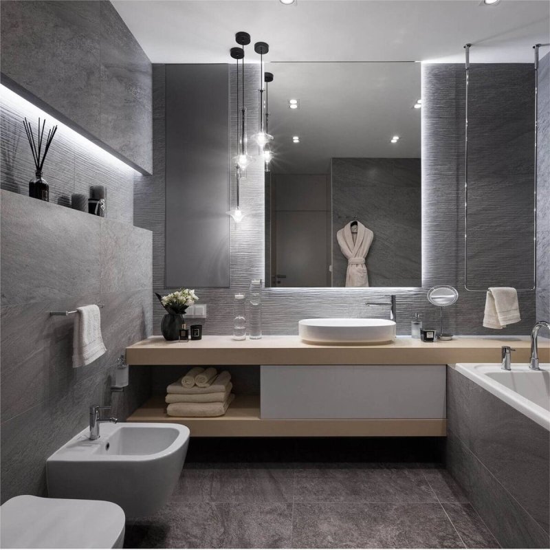 Bathroom in a modern design design