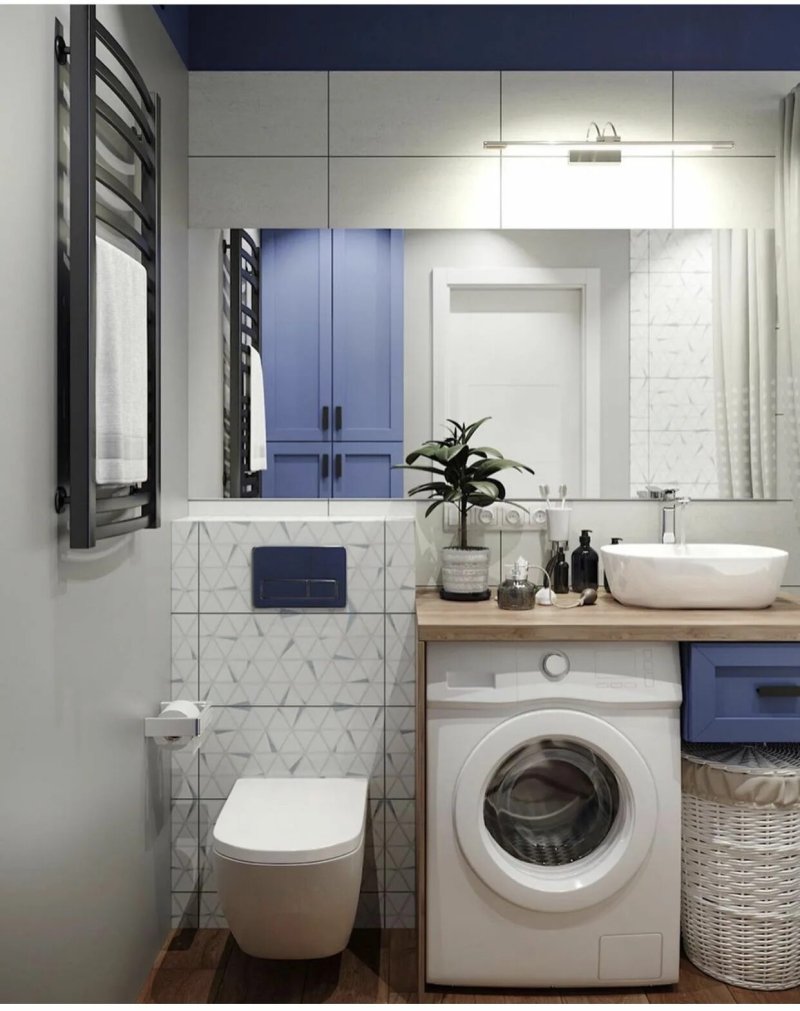 Bathroom Design with washing machine