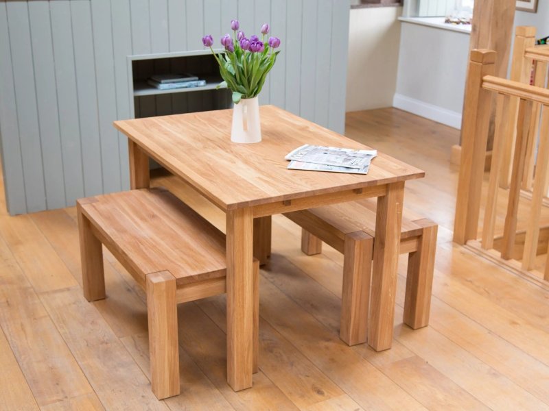 Wooden dining table