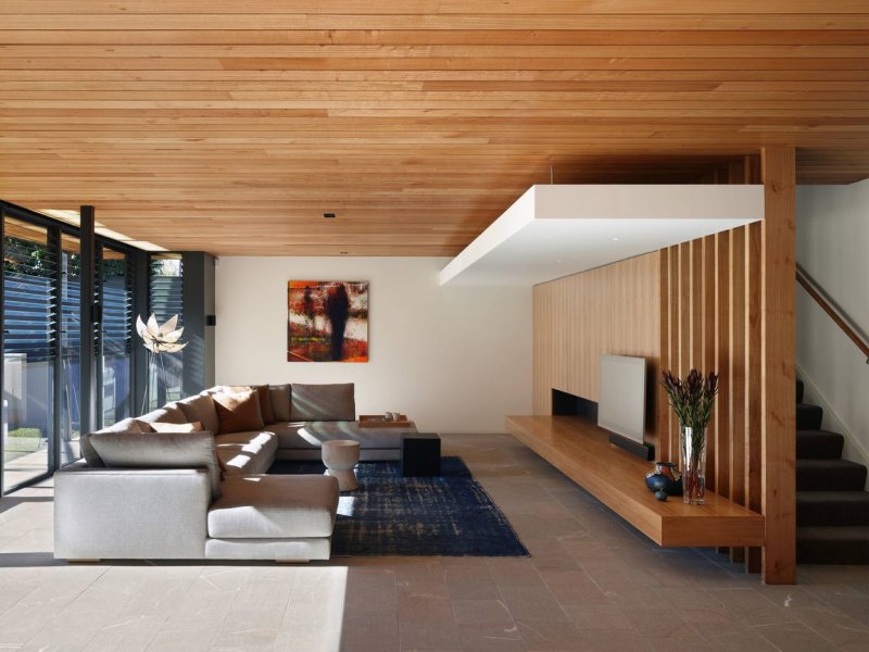 Wooden ceilings in the interior