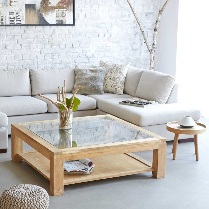 Coffee table in the interior