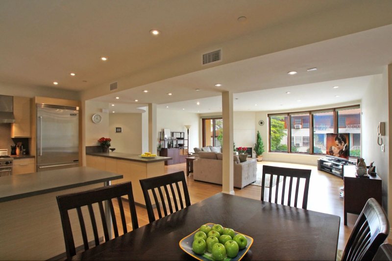 Kitchens living rooms in a modern style