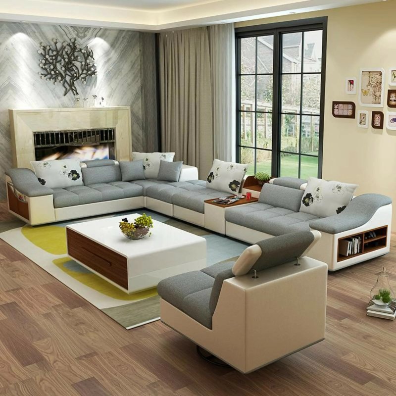 Living room sofa in a modern style