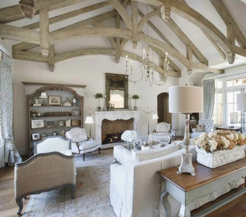 French style in the interior of a country house