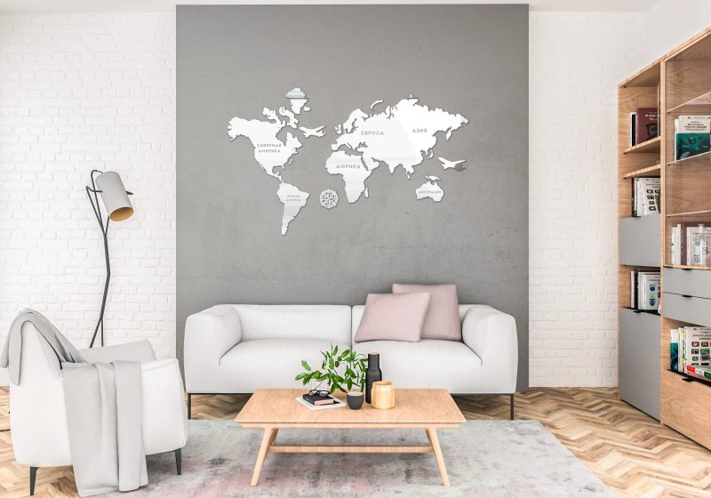 Decor wall map of the world