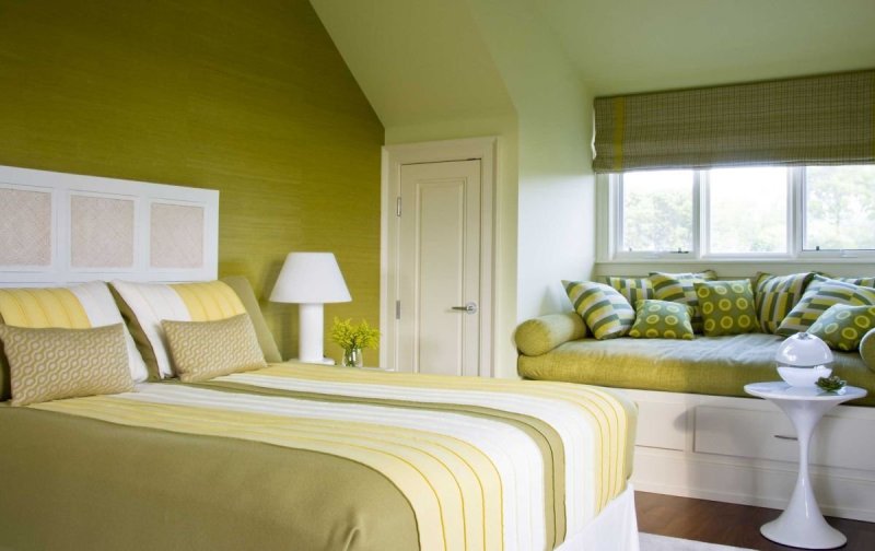 Olive -tones bedroom