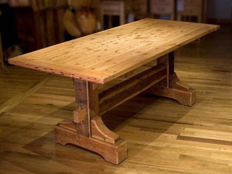 Massive table made of wood