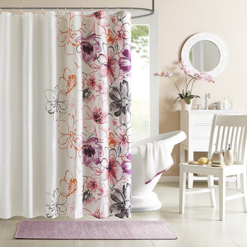 Bathroom curtain fabric