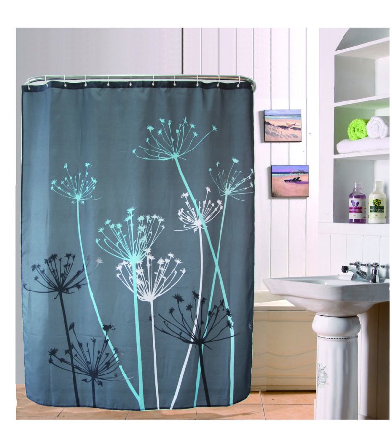 Curtains with dandelions