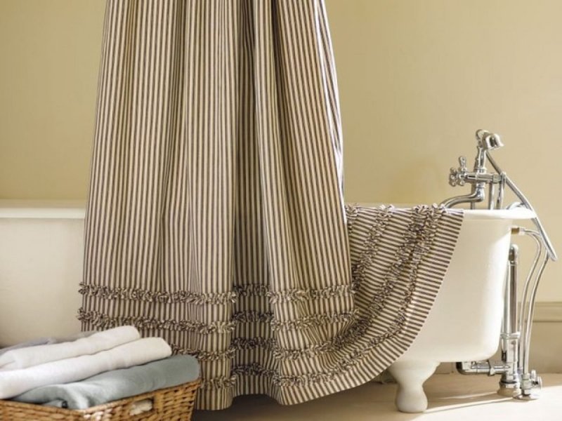 Bathroom curtain fabric