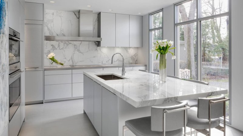 Marble -style kitchen