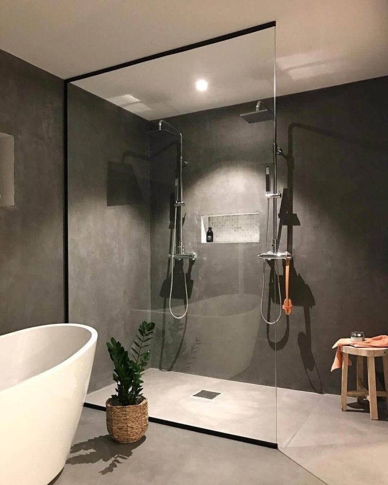 Shower in modern style