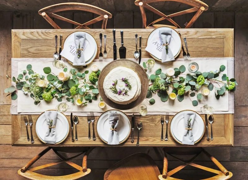 Eco -style table setting