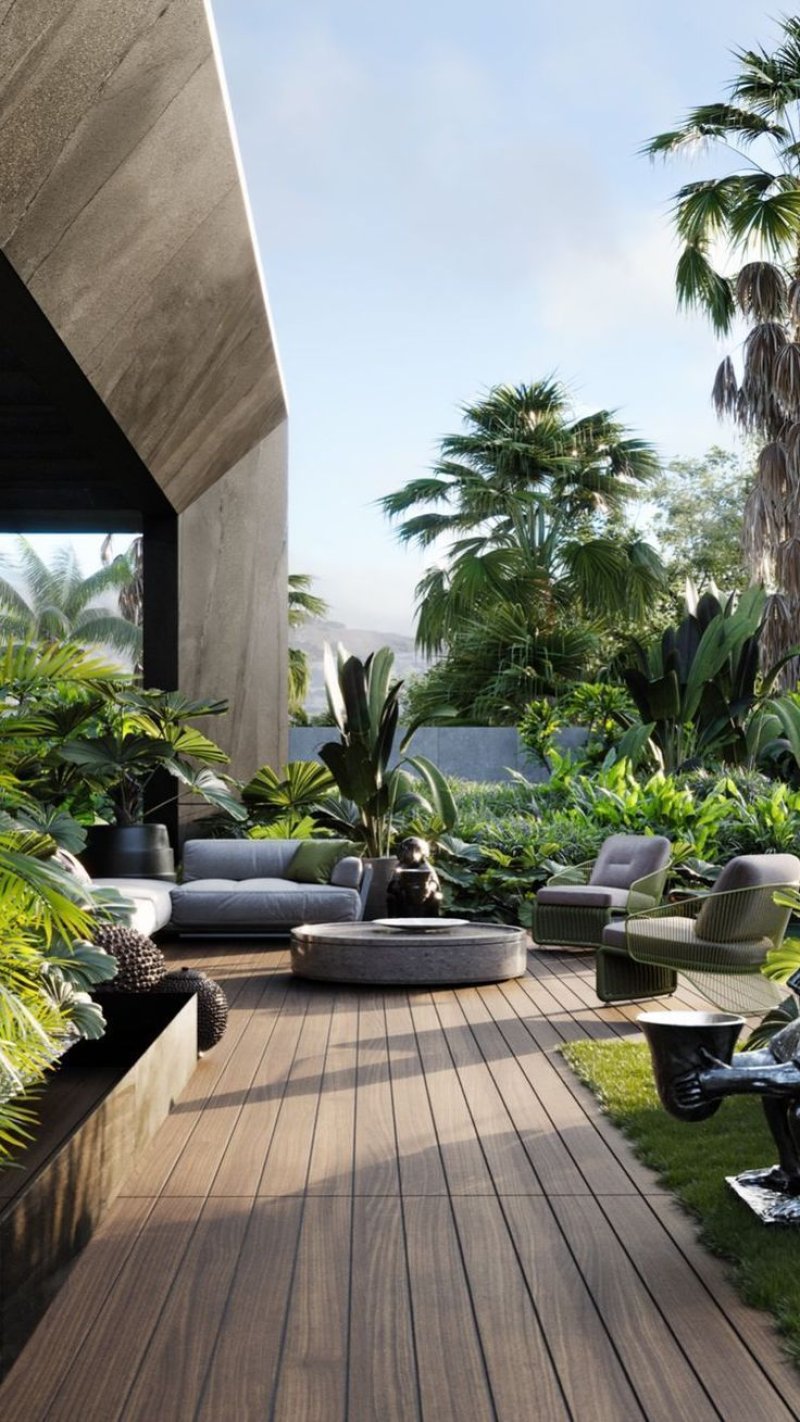 Terrace in modern style