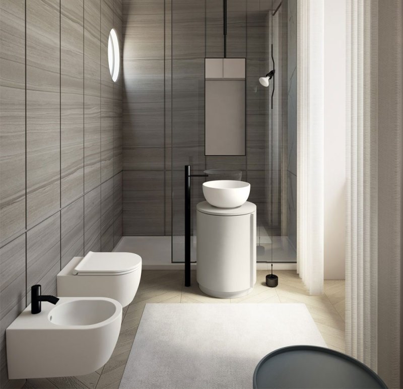 Toilet in modern style