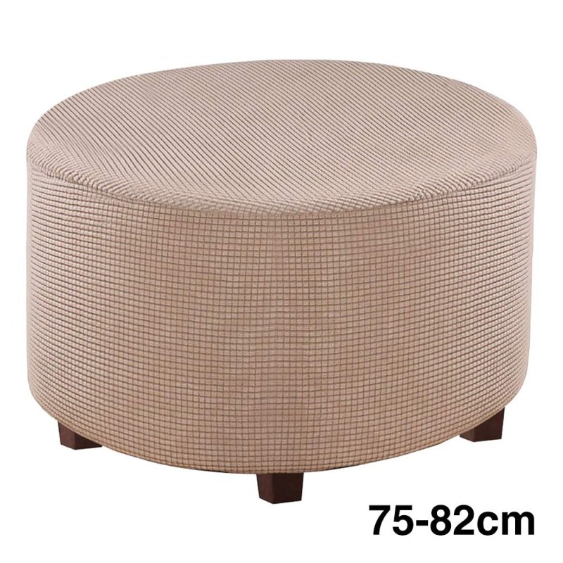 Round ottoman cover