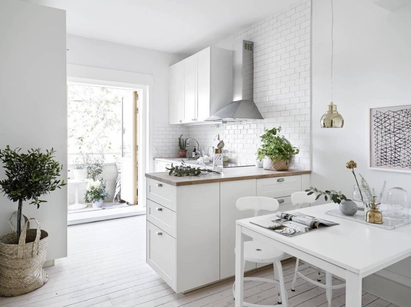 Scandinavian kitchen white