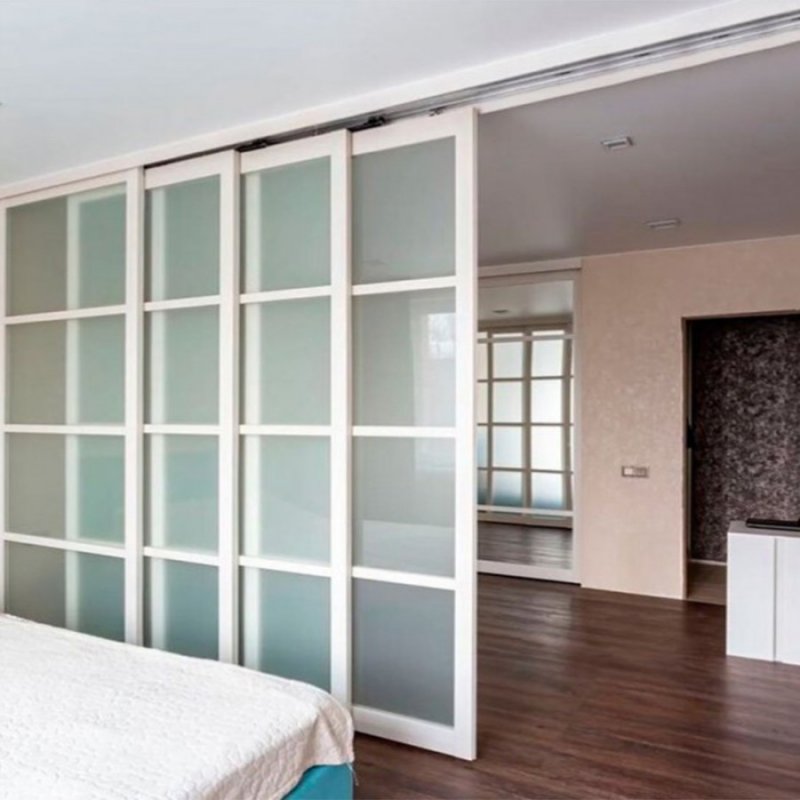 Sliding interior partition