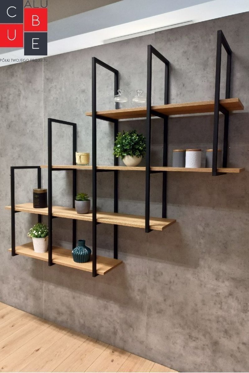 Wall -mounted shelf in the style of loft