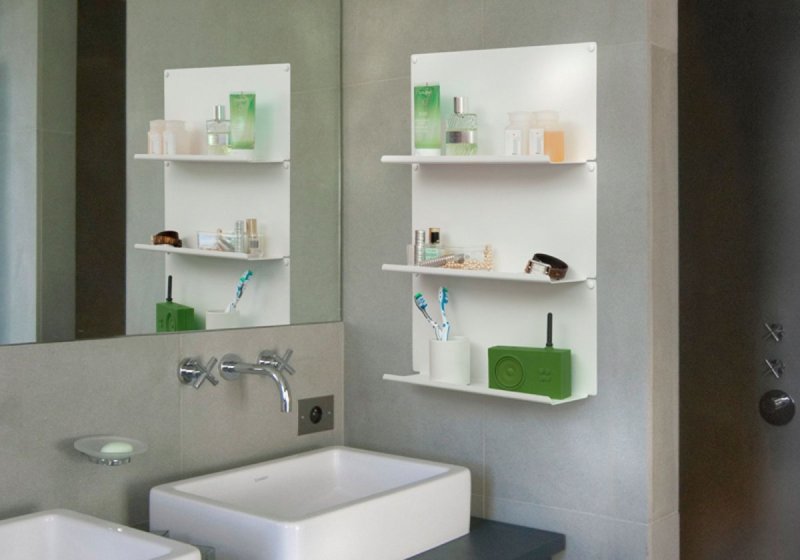 Shelf in the bathroom